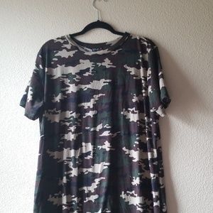 Camouflage print dress